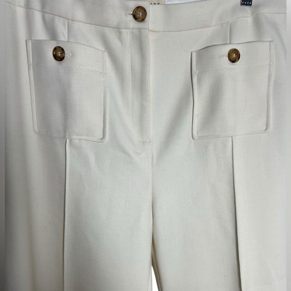 Sezane White Fabric Detail Pants - Picture 4 of 8